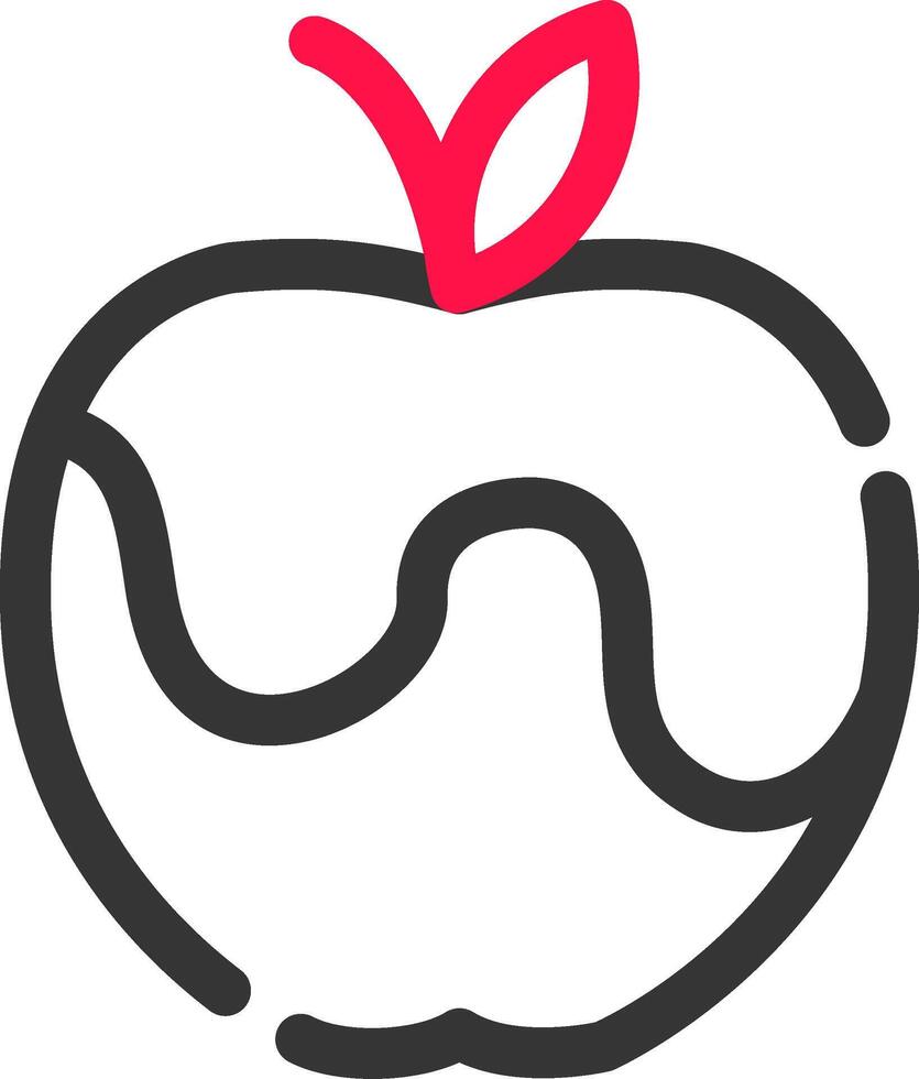 diseño de icono creativo de manzana vector