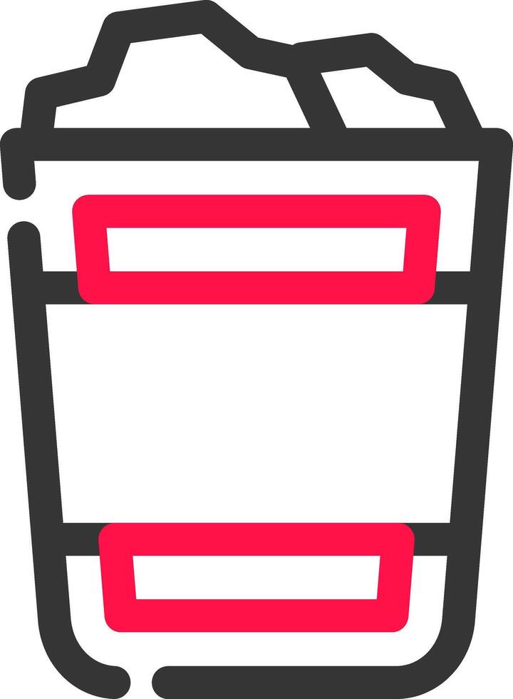 Paper Bin Creative Icon Design vector