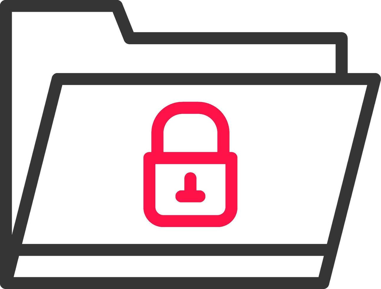 Locked Folder Creative Icon Design vector