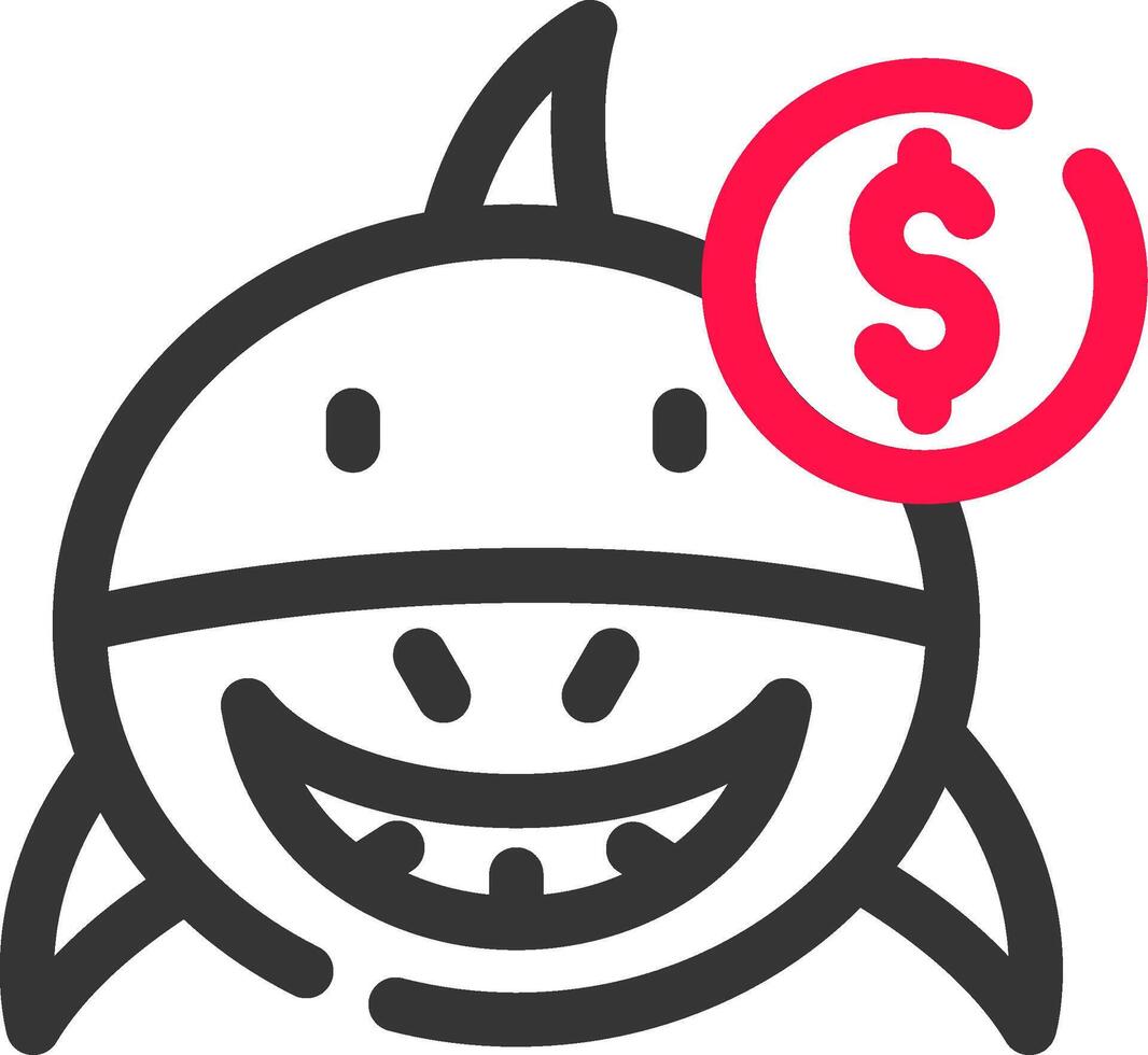 Loan Shark Creative Icon Design vector