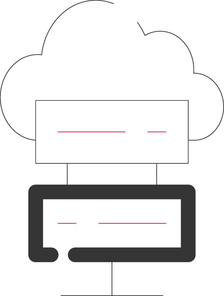 Cloud Computing Creative Icon Design vector