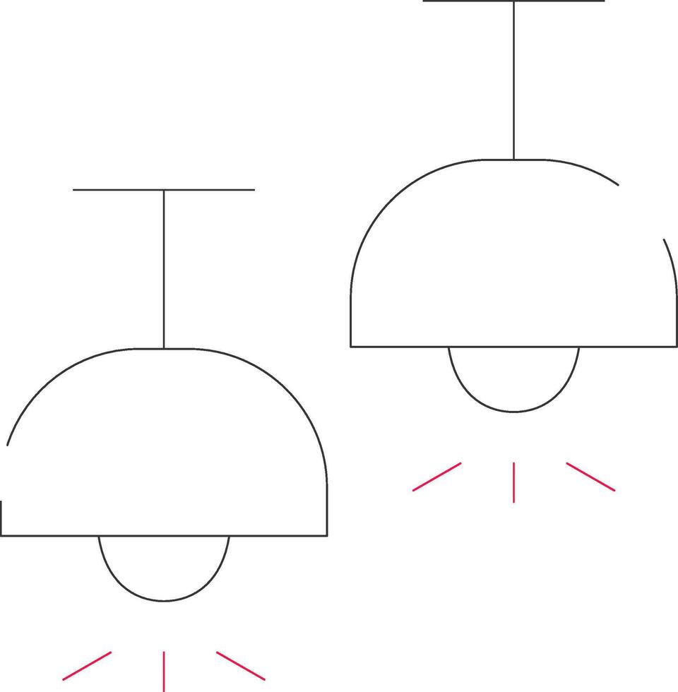 Ceiling Lamp Creative Icon Design vector