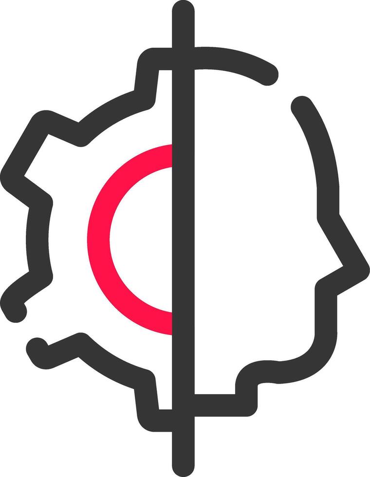 Artificial Intelligence Creative Icon Design vector