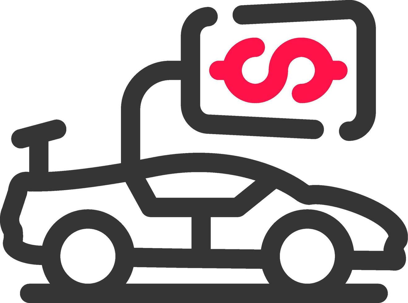 Vehicle Sales Creative Icon Design vector