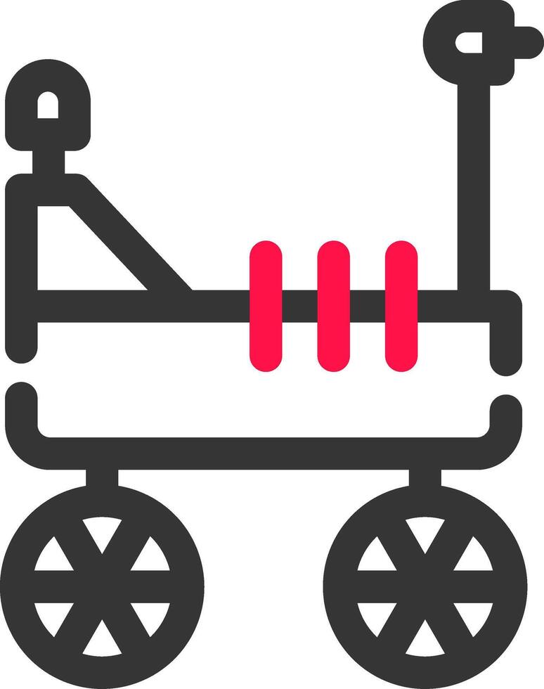 Mars Rover Creative Icon Design vector