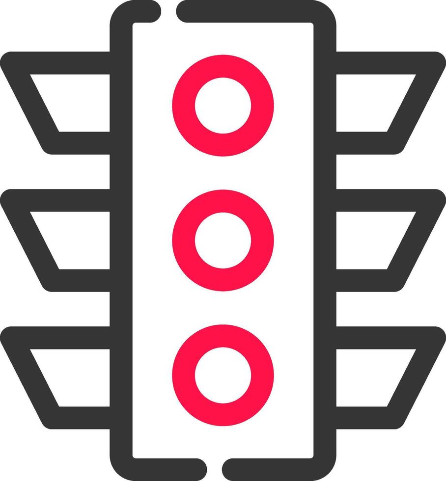 Traffic Light Creative Icon Design vector
