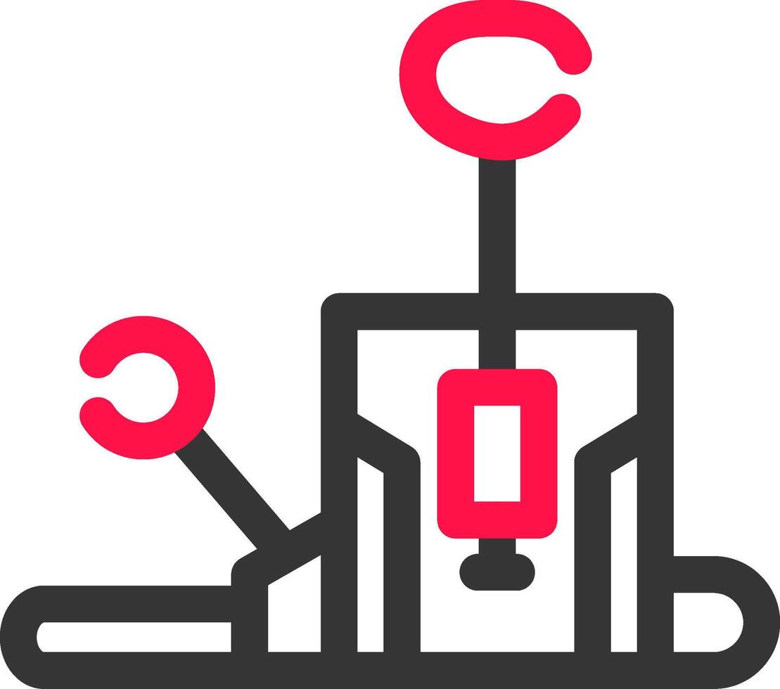 Pilates Chair Creative Icon Design vector