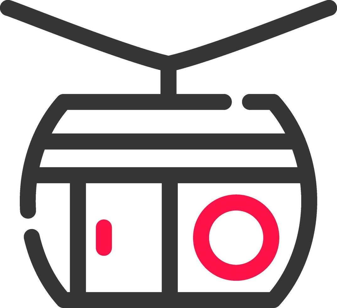 Cable Car Creative Icon Design vector