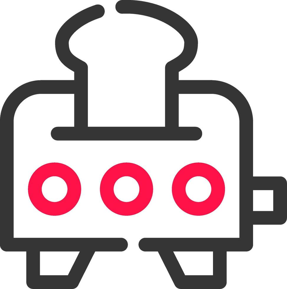 Toaster Creative Icon Design vector