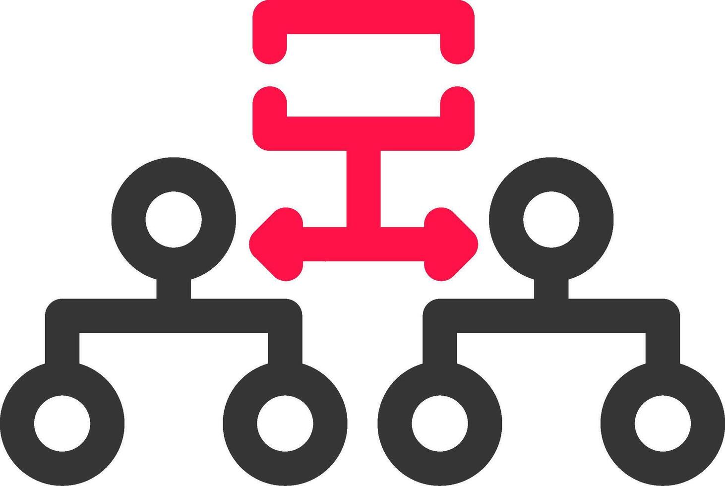 Labeled Hierarchy Creative Icon Design vector