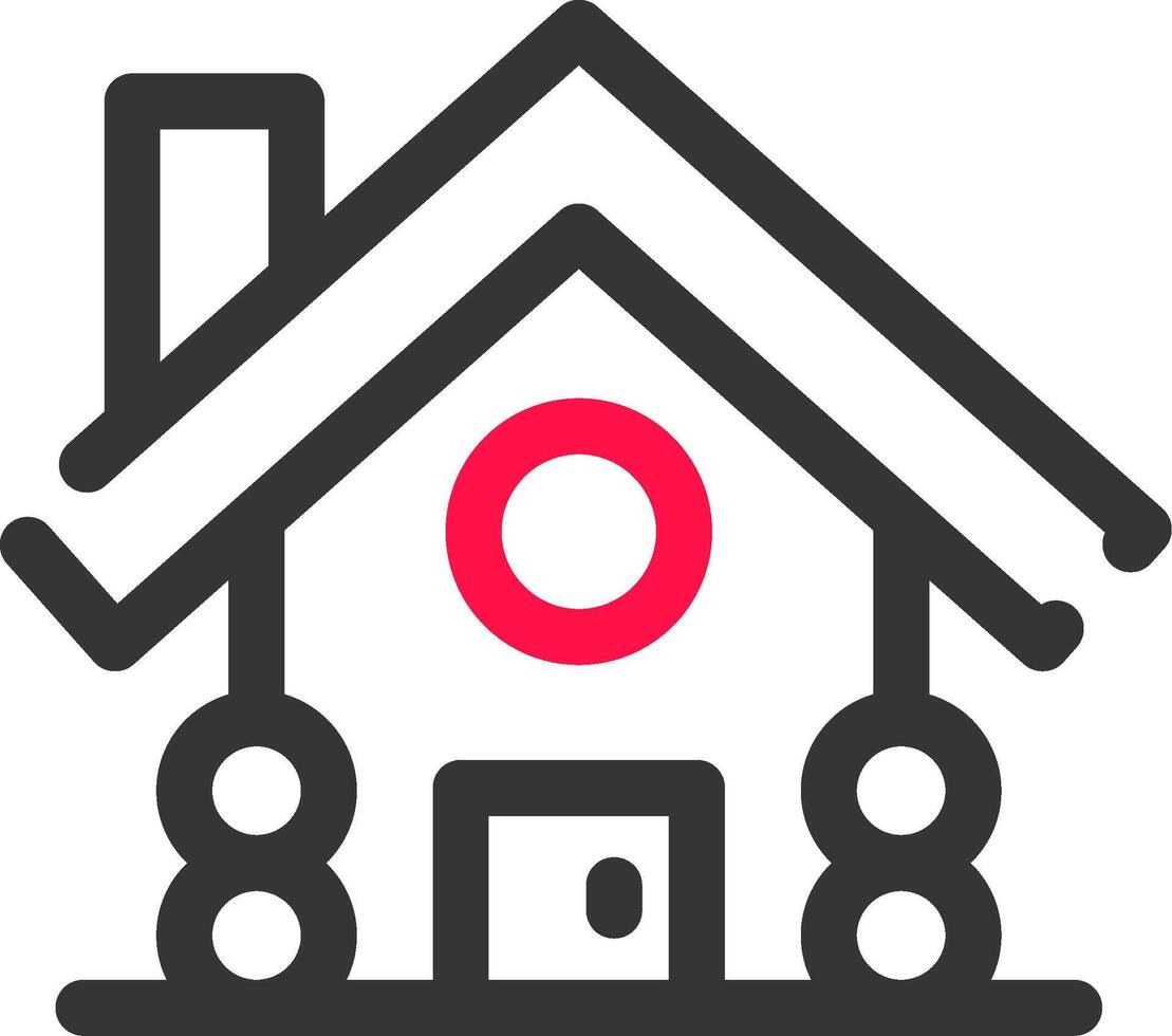 Cabin Creative Icon Design vector