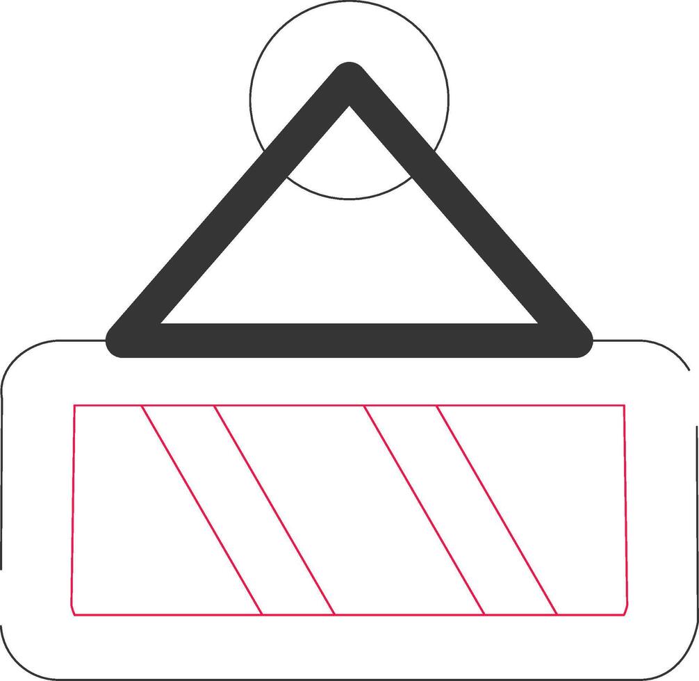 Rearview Mirror Creative Icon Design vector