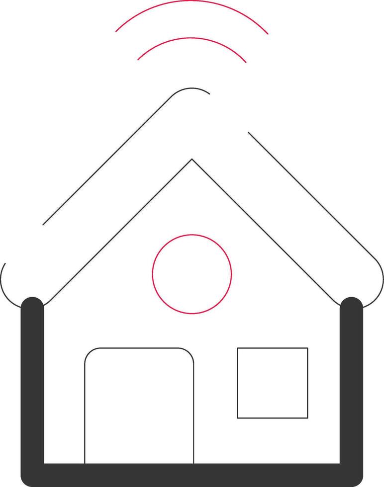 Smart Home Creative Icon Design vector