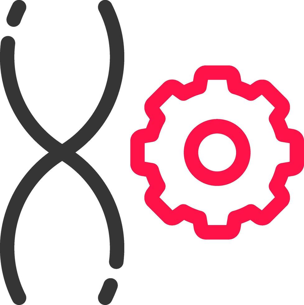 Genetic Engineering Creative Icon Design vector
