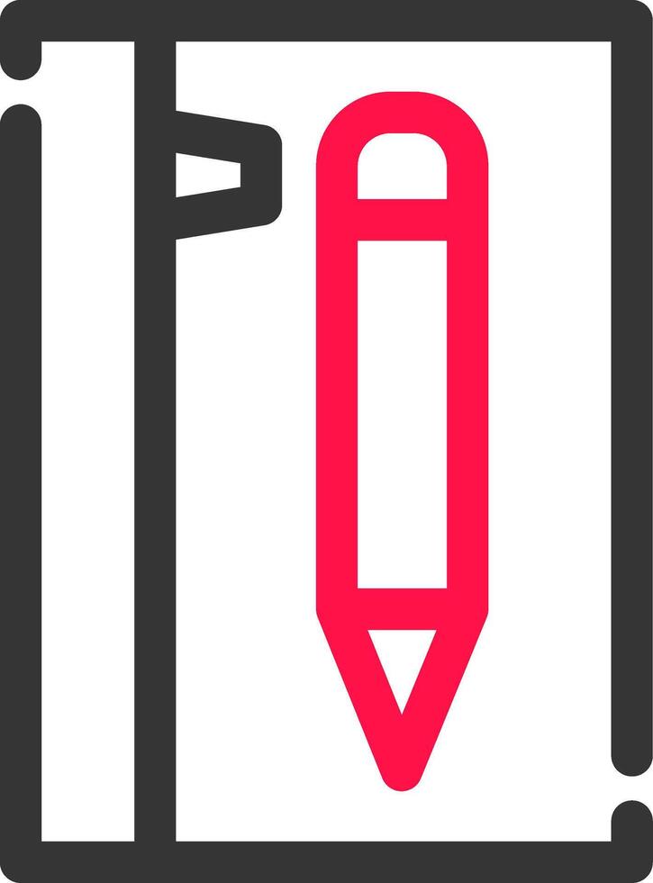 Pencil Case Creative Icon Design vector