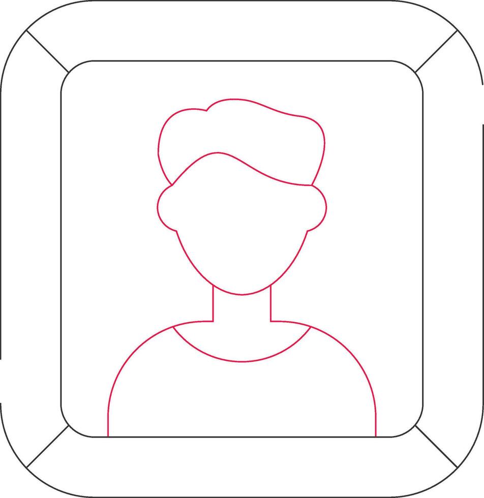 diseño de icono creativo de retrato vector