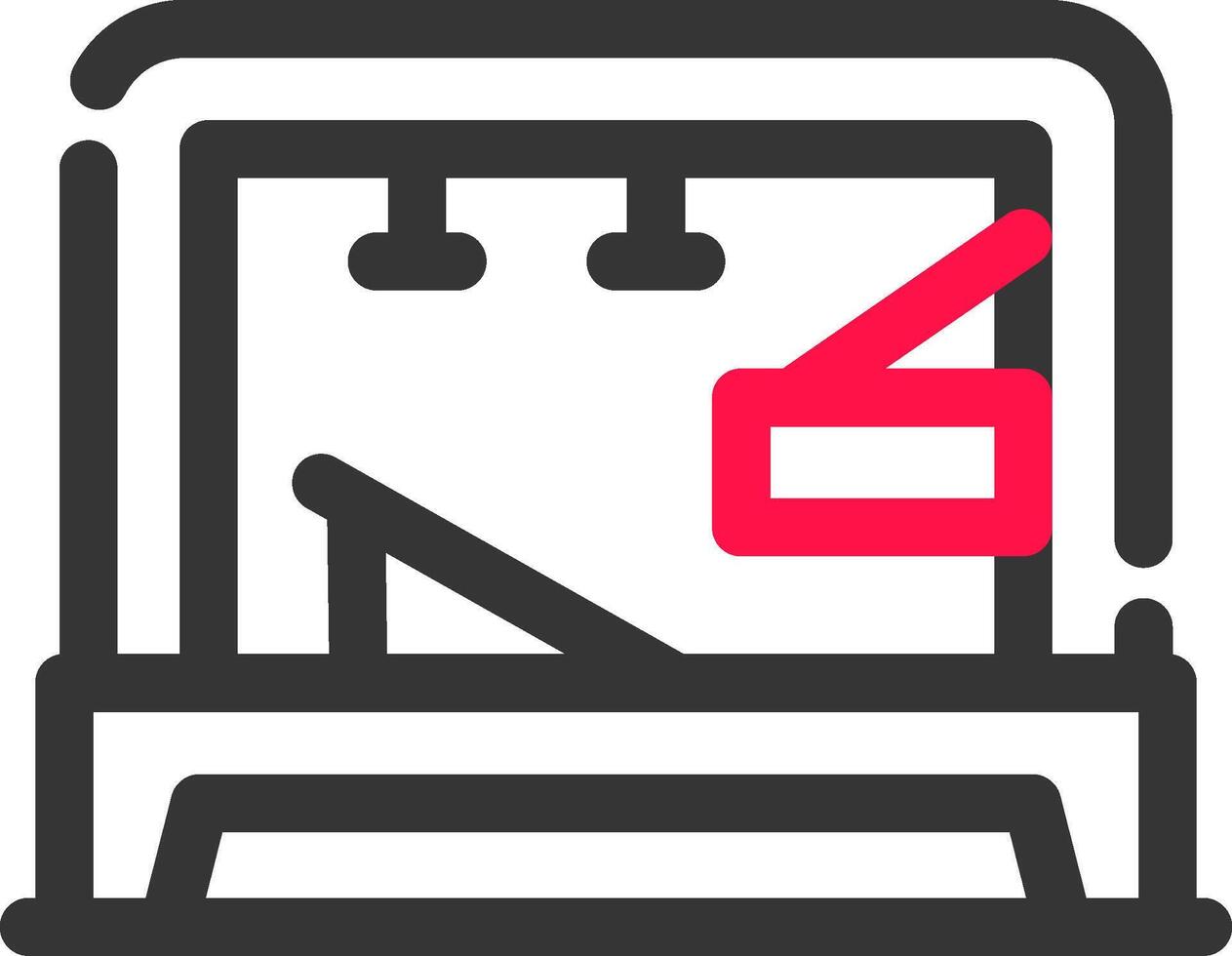 Pilates Tower Creative Icon Design vector