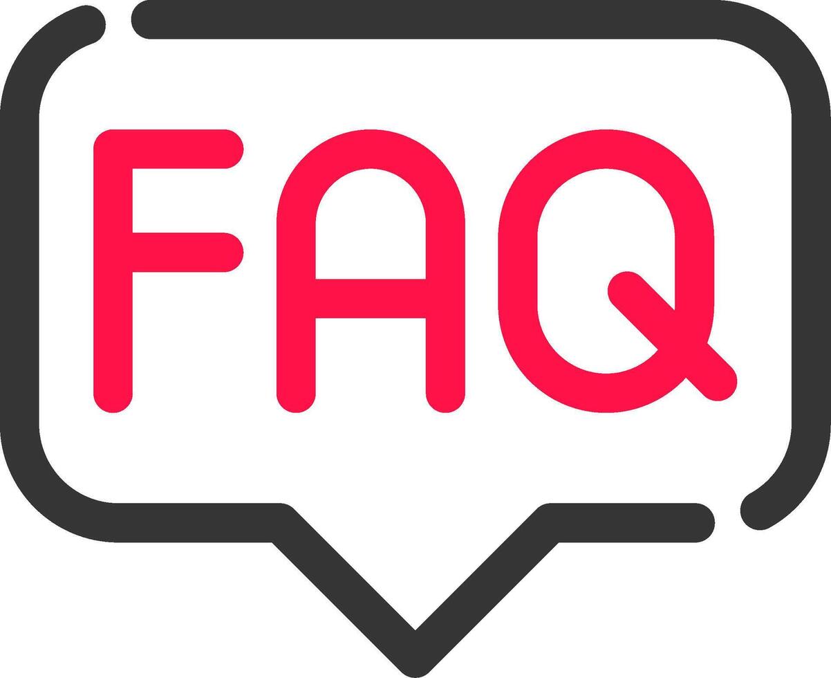 FAQ Creative Icon Design vector