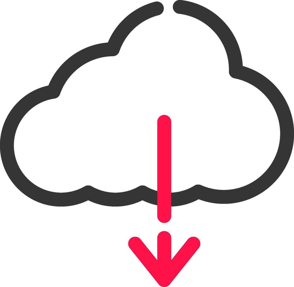 Cloud Download Creative Icon Design vector