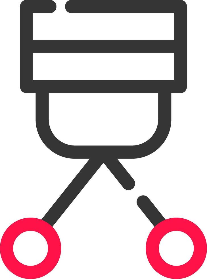 Eyelash Curler Creative Icon Design vector