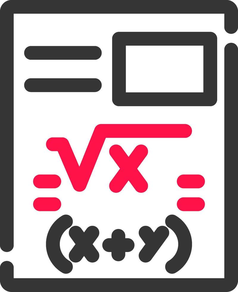 diseño de icono creativo de matemáticas vector