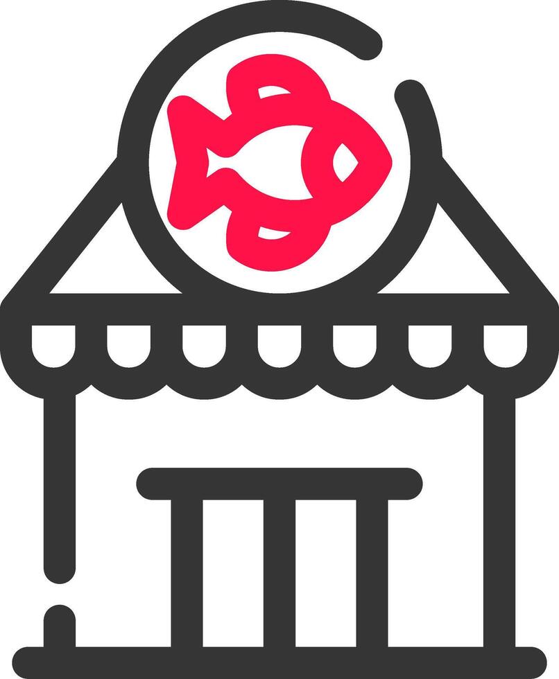 pescar engranaje tienda creativo icono diseño vector