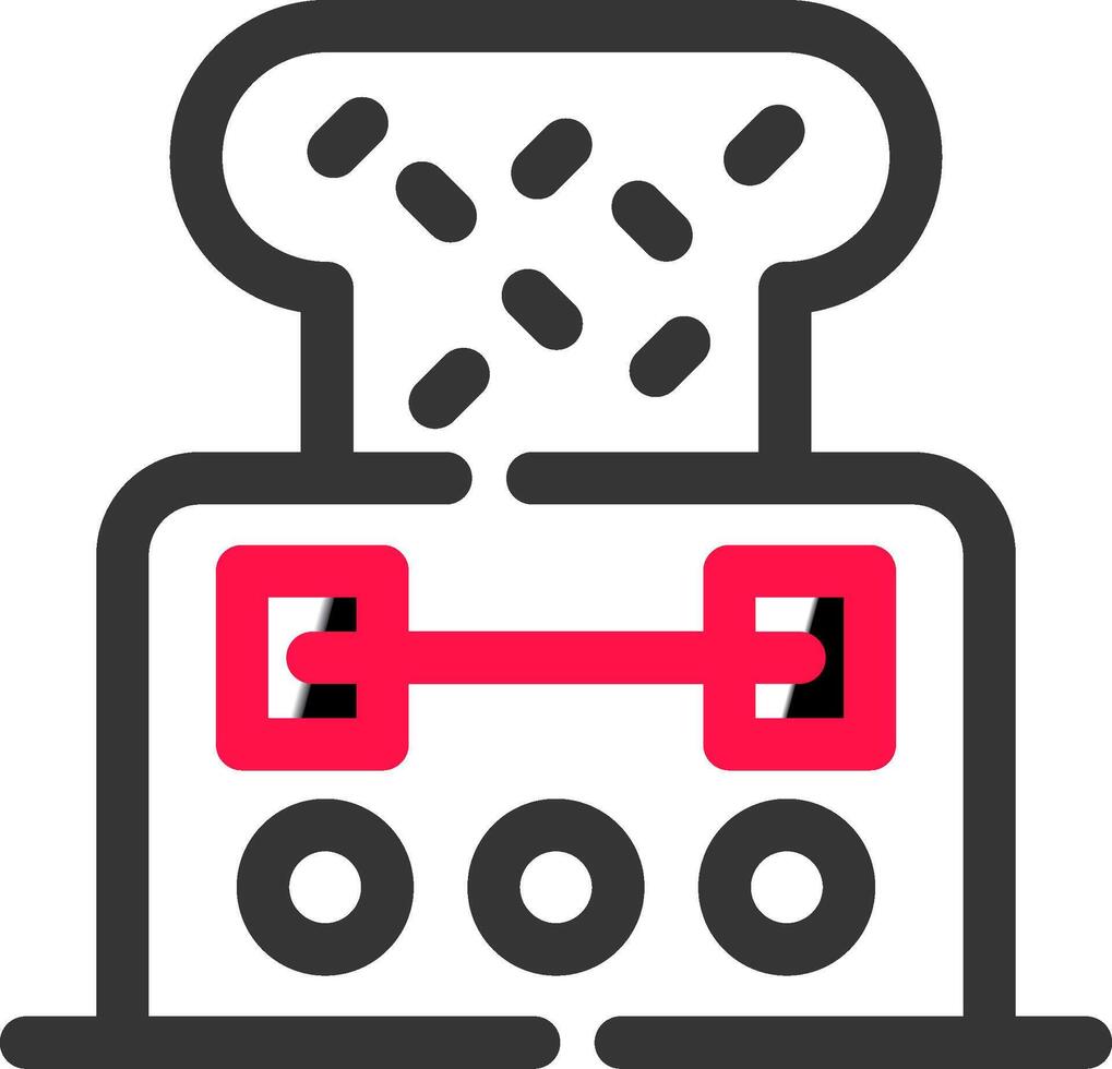 Toaster Creative Icon Design vector