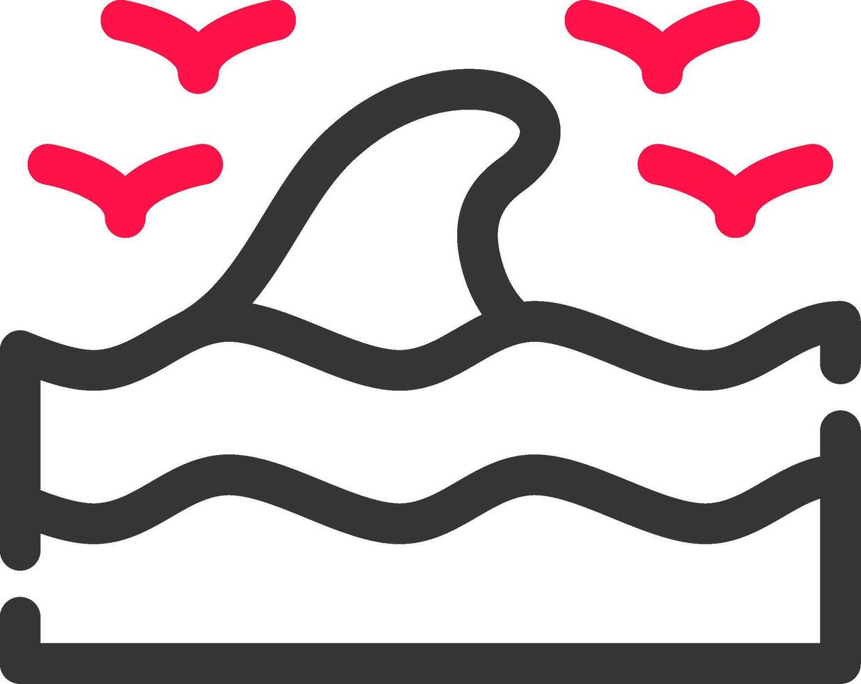 mar ola creativo icono diseño vector
