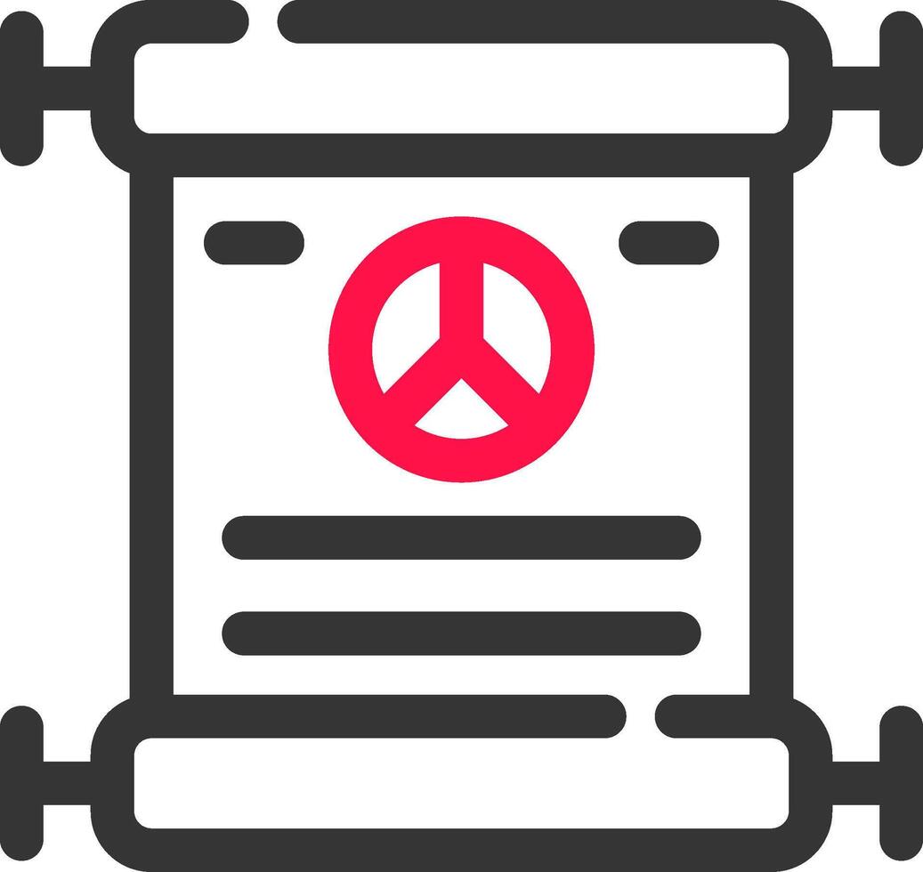 Peace Treaty Creative Icon Design vector