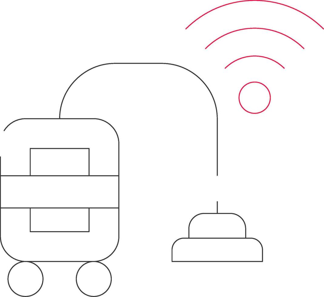 Smart Vacuum Creative Icon Design vector