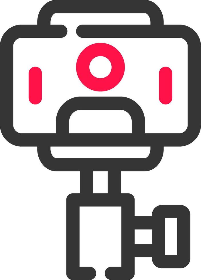 Selfie Stick Creative Icon Design vector