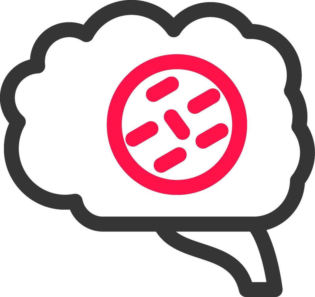 Brain Cancer Creative Icon Design vector