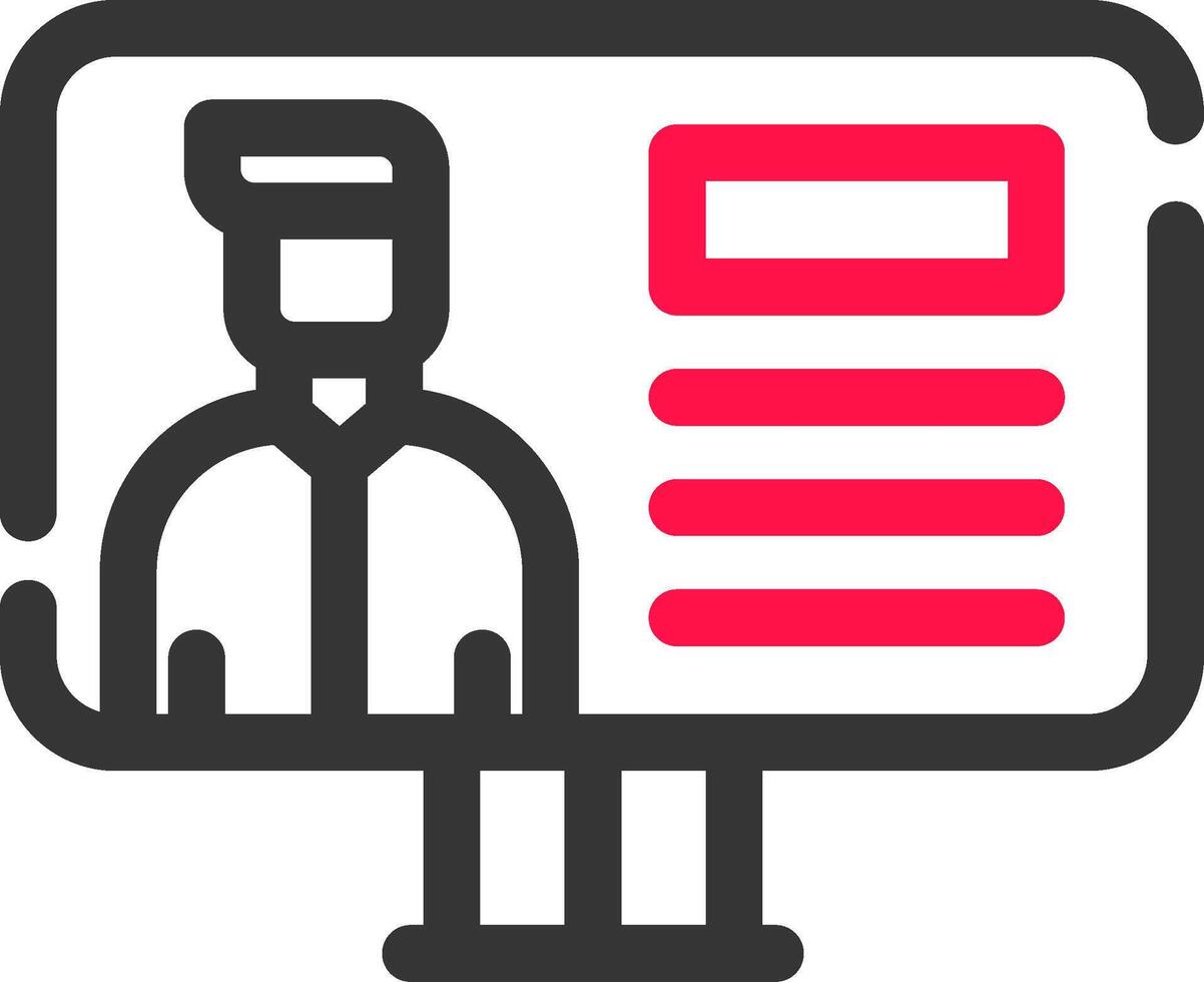 Online Lecture Creative Icon Design vector