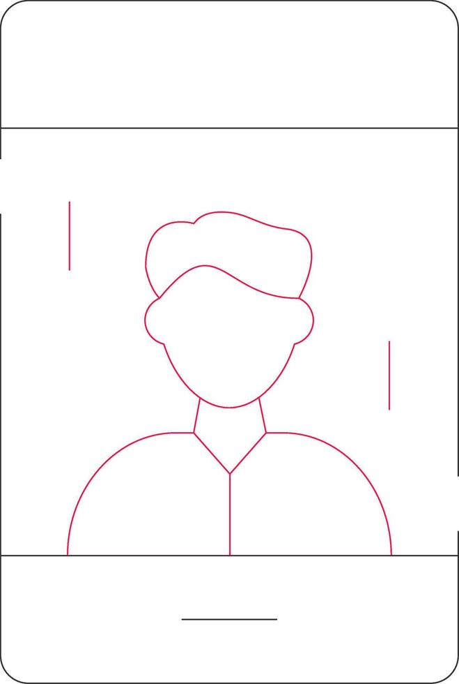Influencer Male Creative Icon Design vector