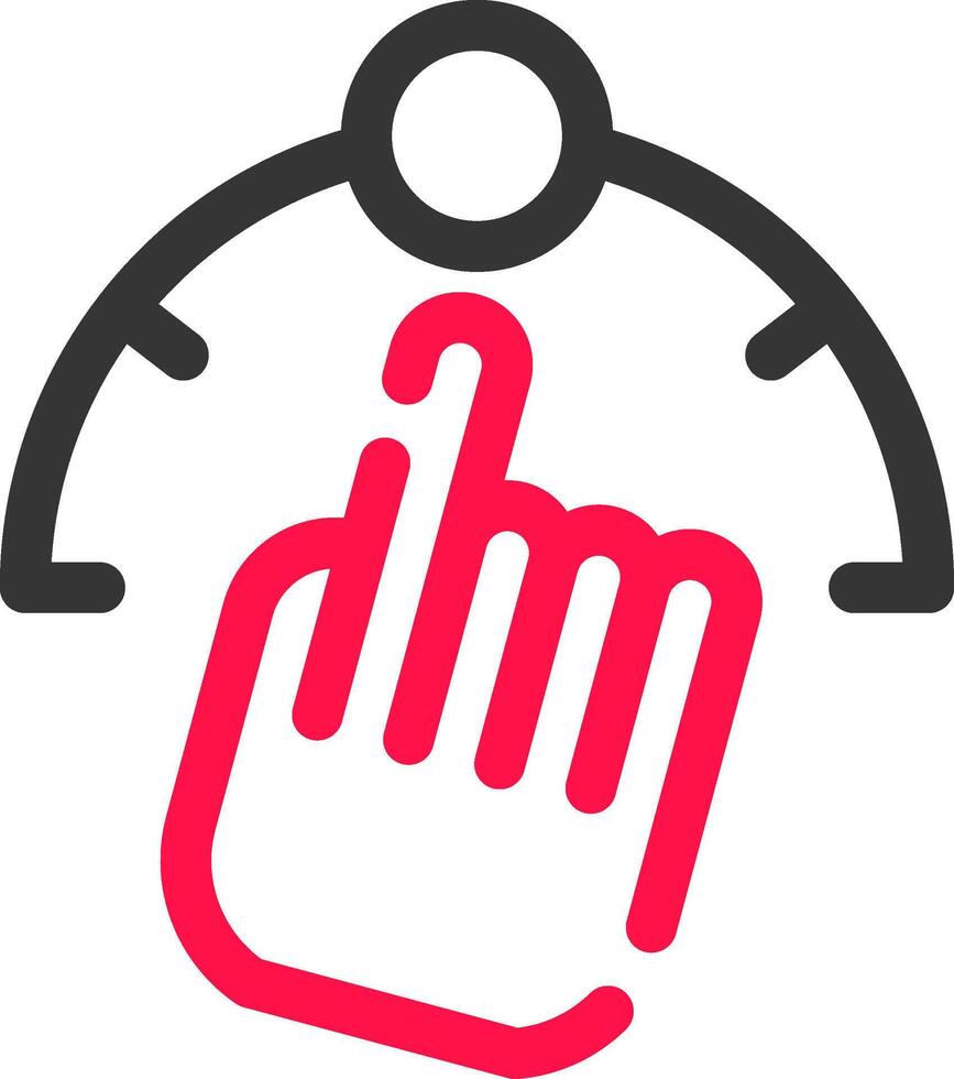 Gesture Control Creative Icon Design vector