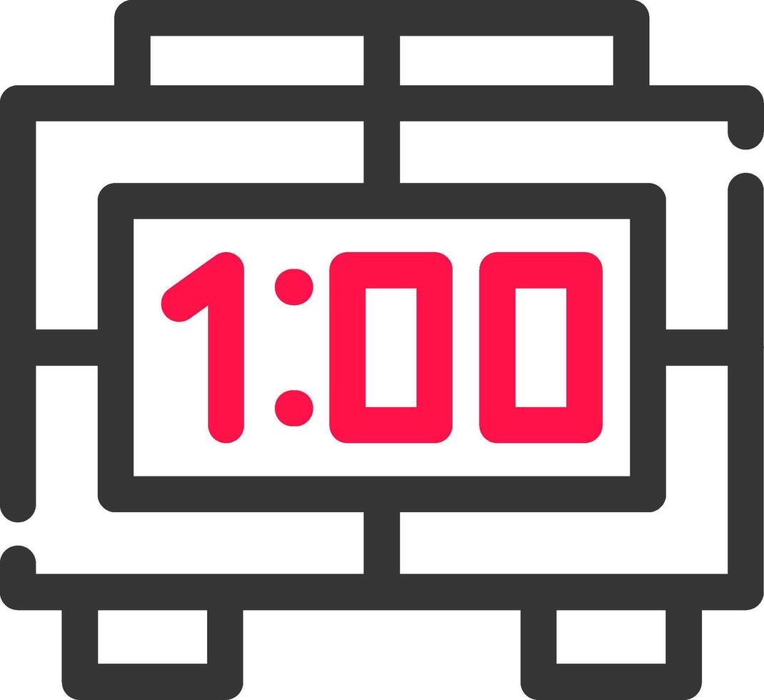 diseño de icono creativo de reloj digital vector