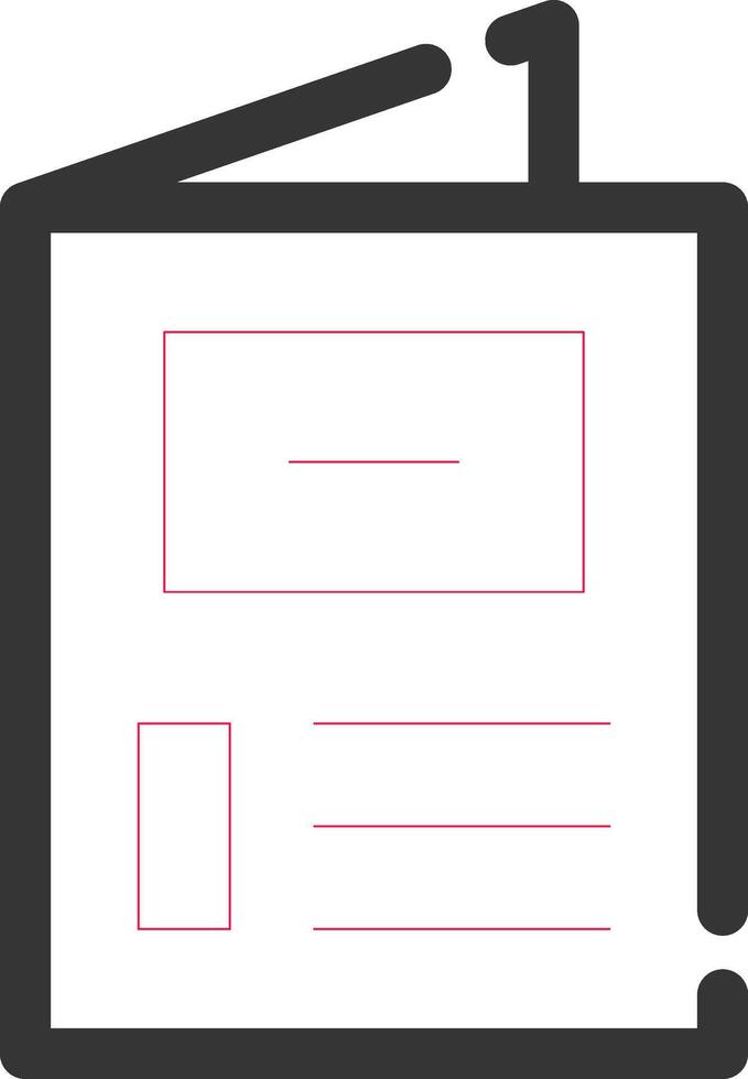 Brochure Creative Icon Design vector