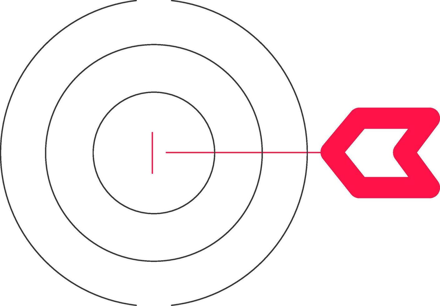 Target Creative Icon Design vector