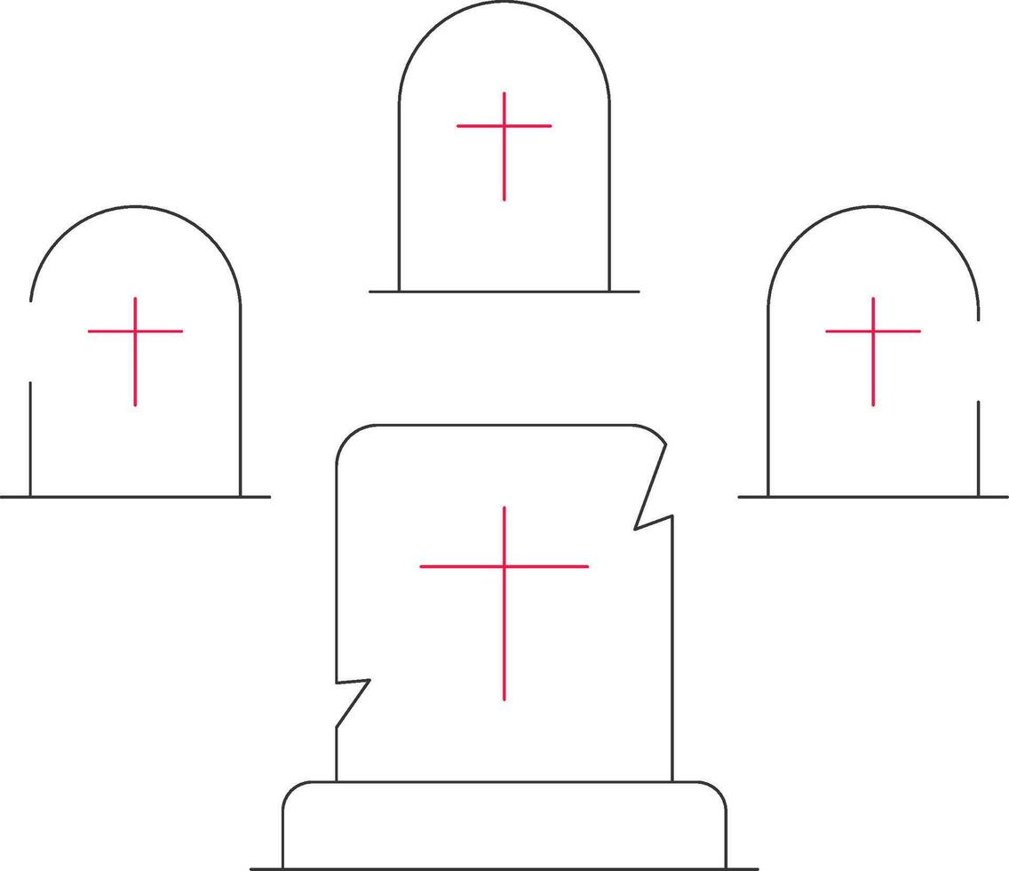 cementerio creativo icono diseño vector