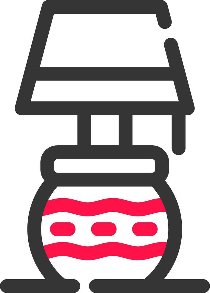 Desk Lamp Creative Icon Design vector