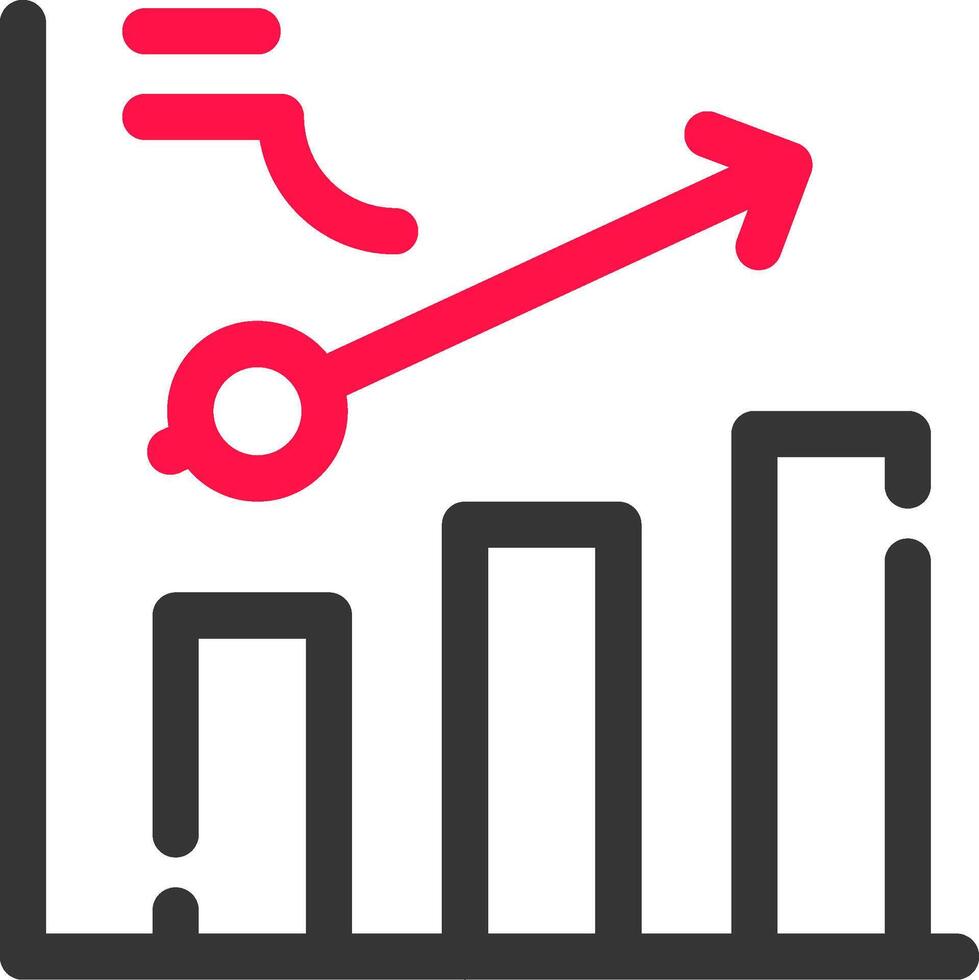 Clustered Bar Creative Icon Design vector