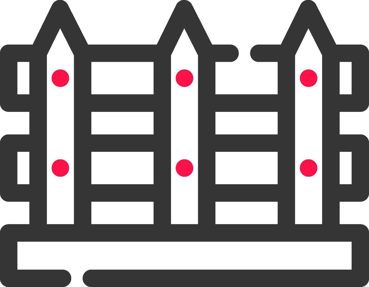 Fence Creative Icon Design vector