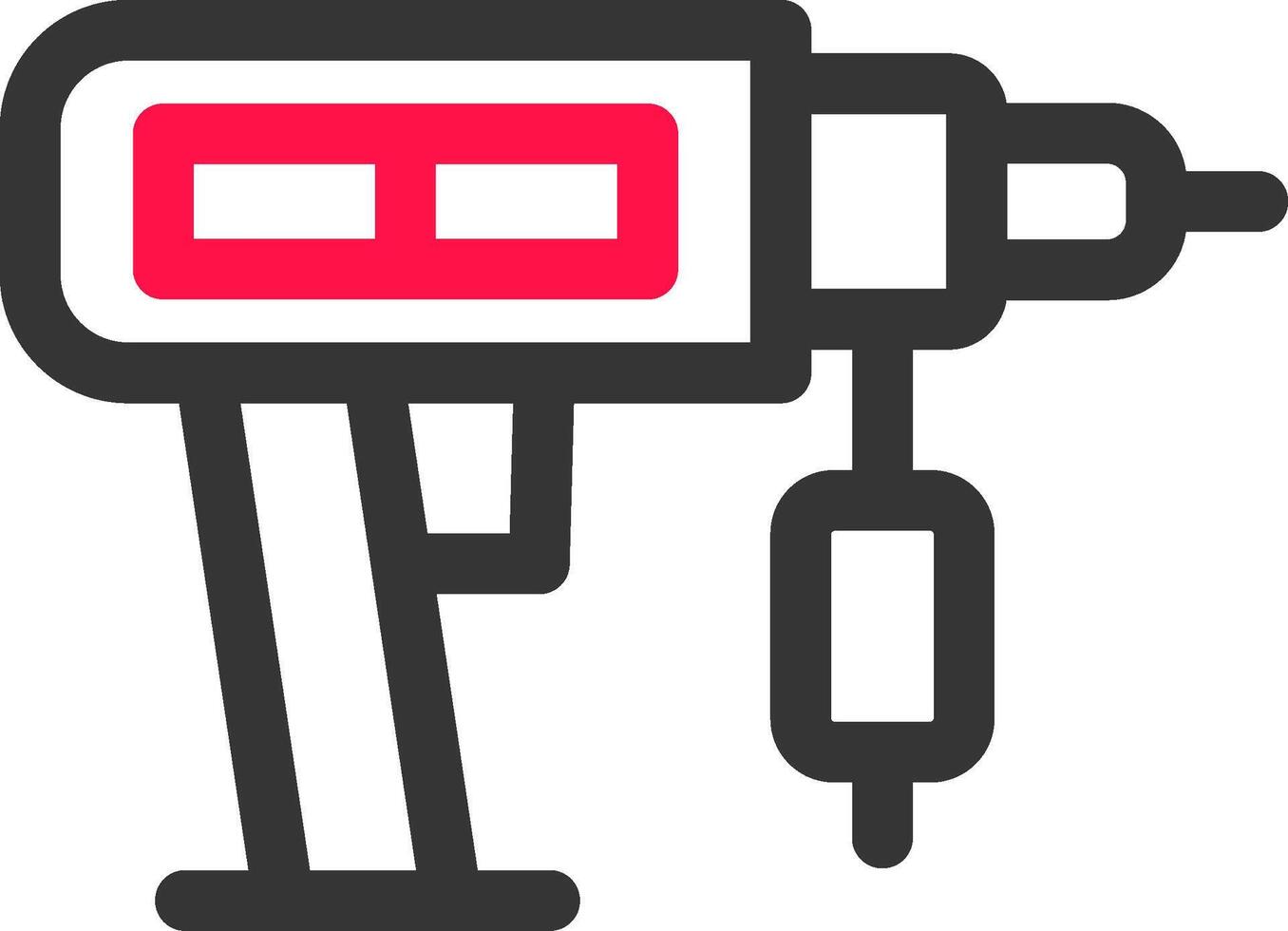 Drilling Machine Creative Icon Design vector