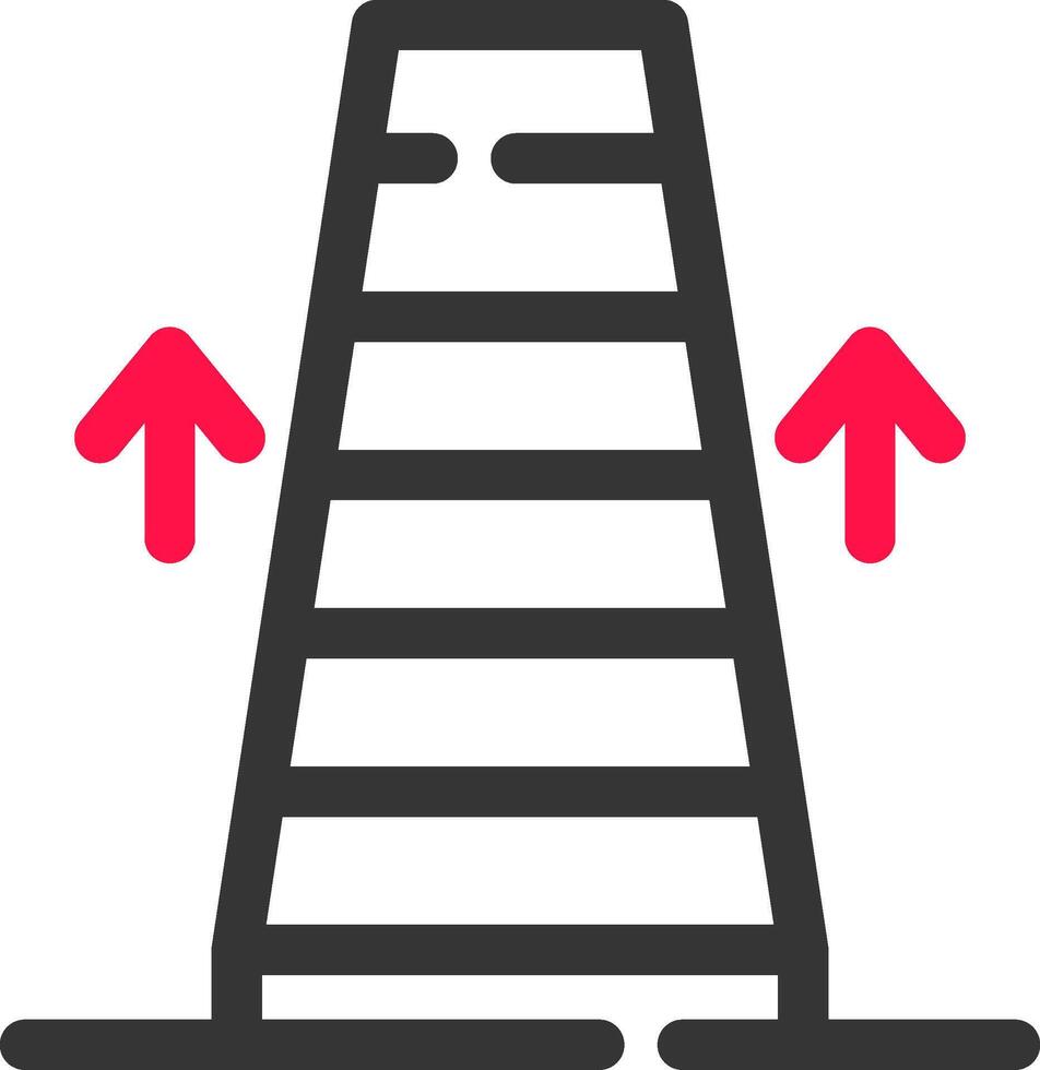 diseño de icono creativo de escalera mecánica vector