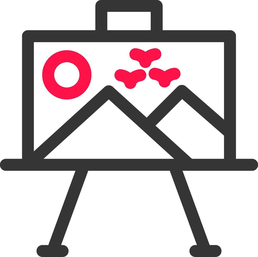 diseño de icono creativo de lienzo de pintura vector