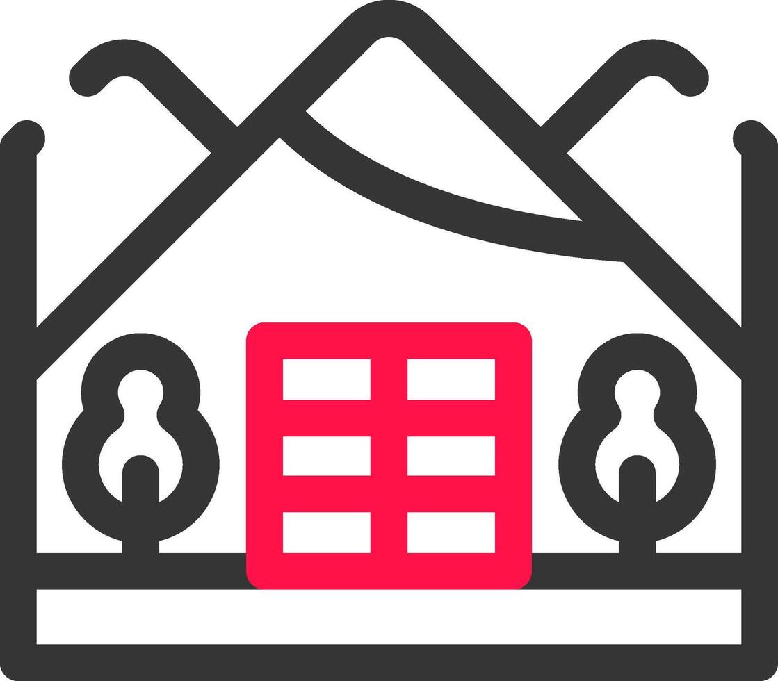 Igloo Landscape Creative Icon Design vector