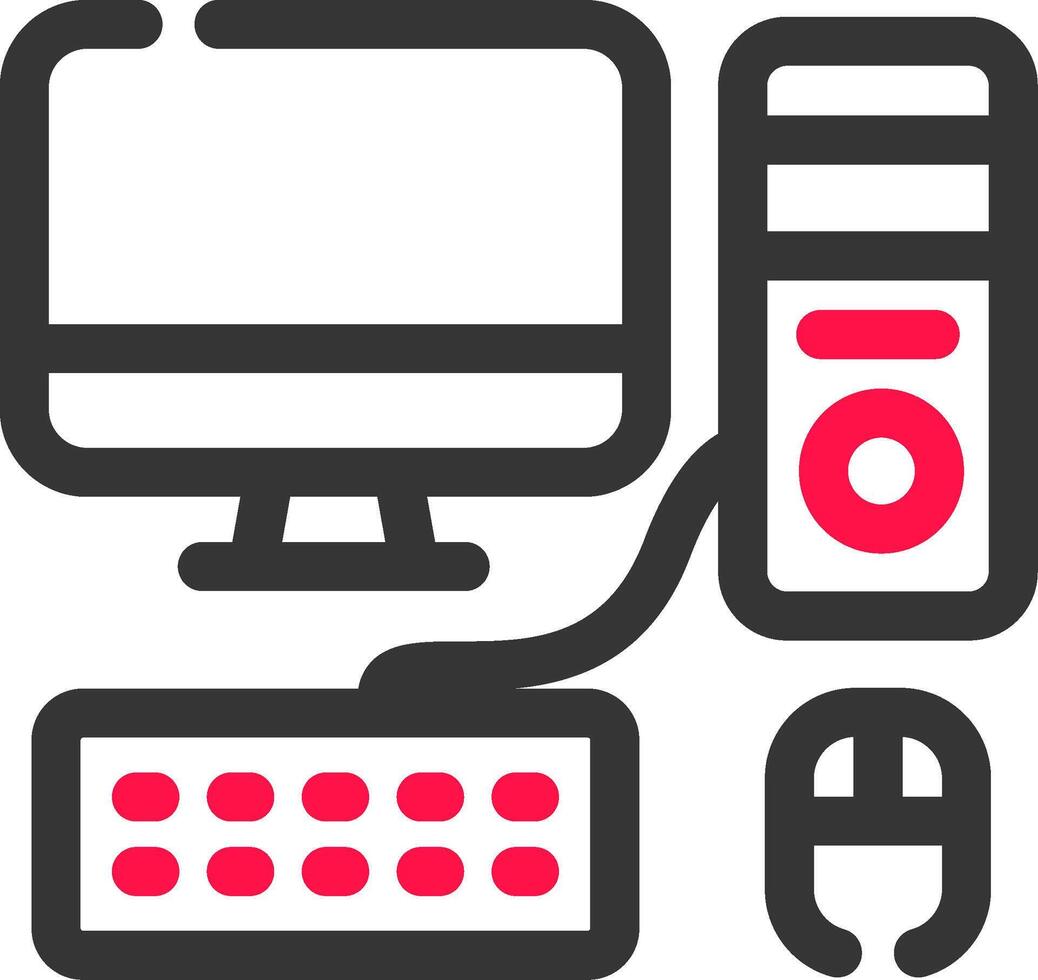 Computer Creative Icon Design vector