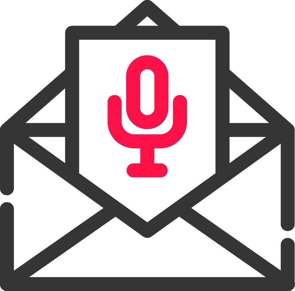 Voice Email Creative Icon Design vector