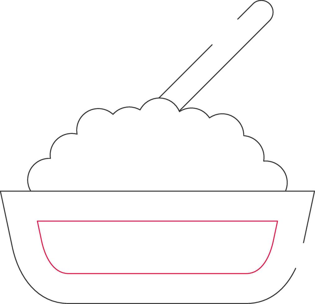 Rice Creative Icon Design vector