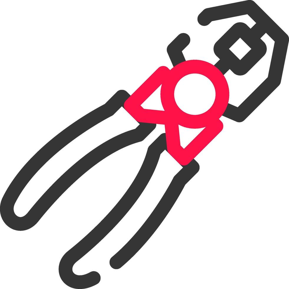 Joint Pliers Creative Icon Design vector